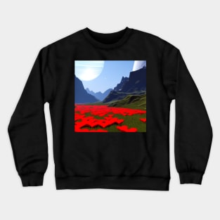 Valentine Wall Art - Heart planet - Unique Valentine Fantasy Planet Landsape - Photo print, canvas, artboard print, Canvas Print and T shirt Crewneck Sweatshirt